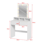 WestWood Minimalist White Dressing Table