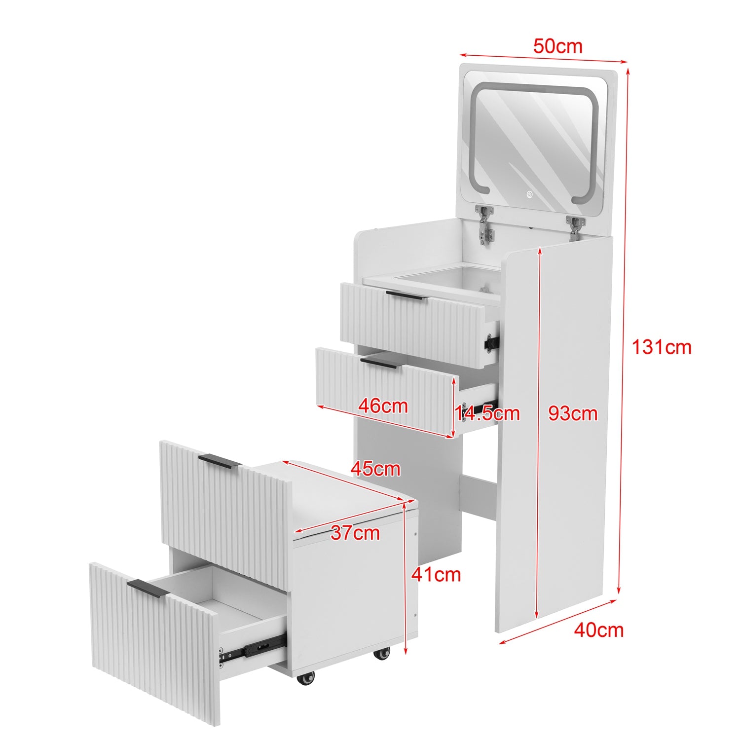 WestWood Dressing Table DT22 White
