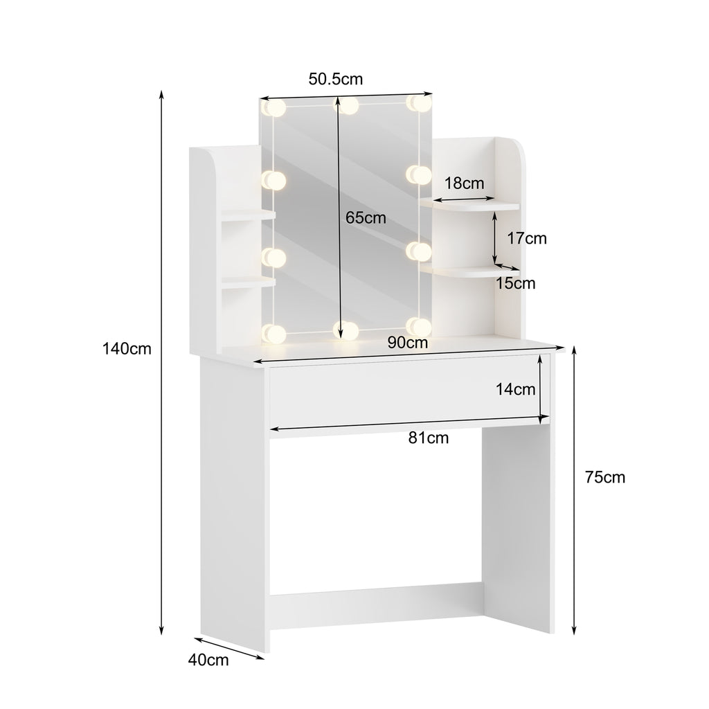 WestWood Dressing Table DT25 White