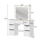 WestWood Dressing Table DT26 White