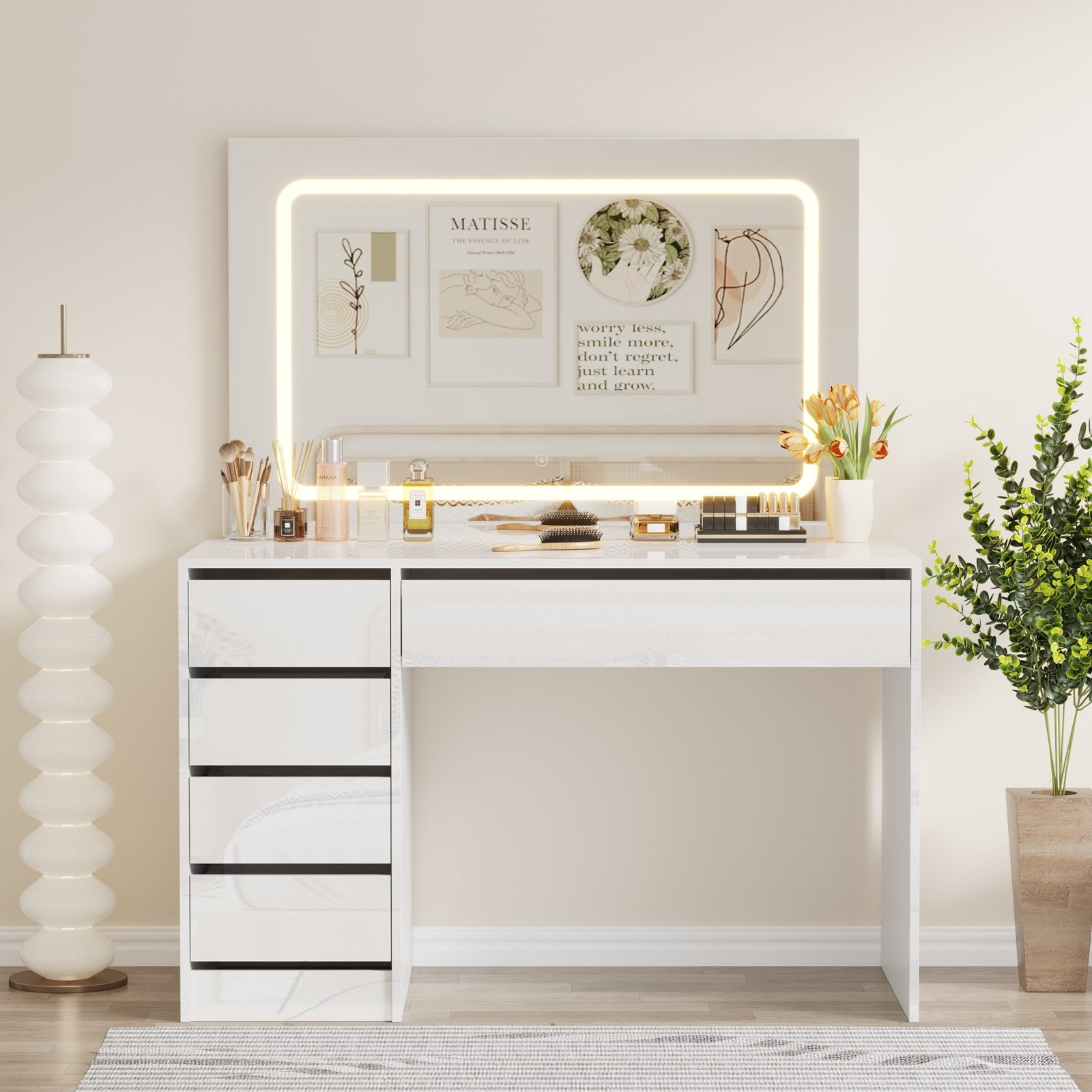 WestWood Dressing Table DT27 White