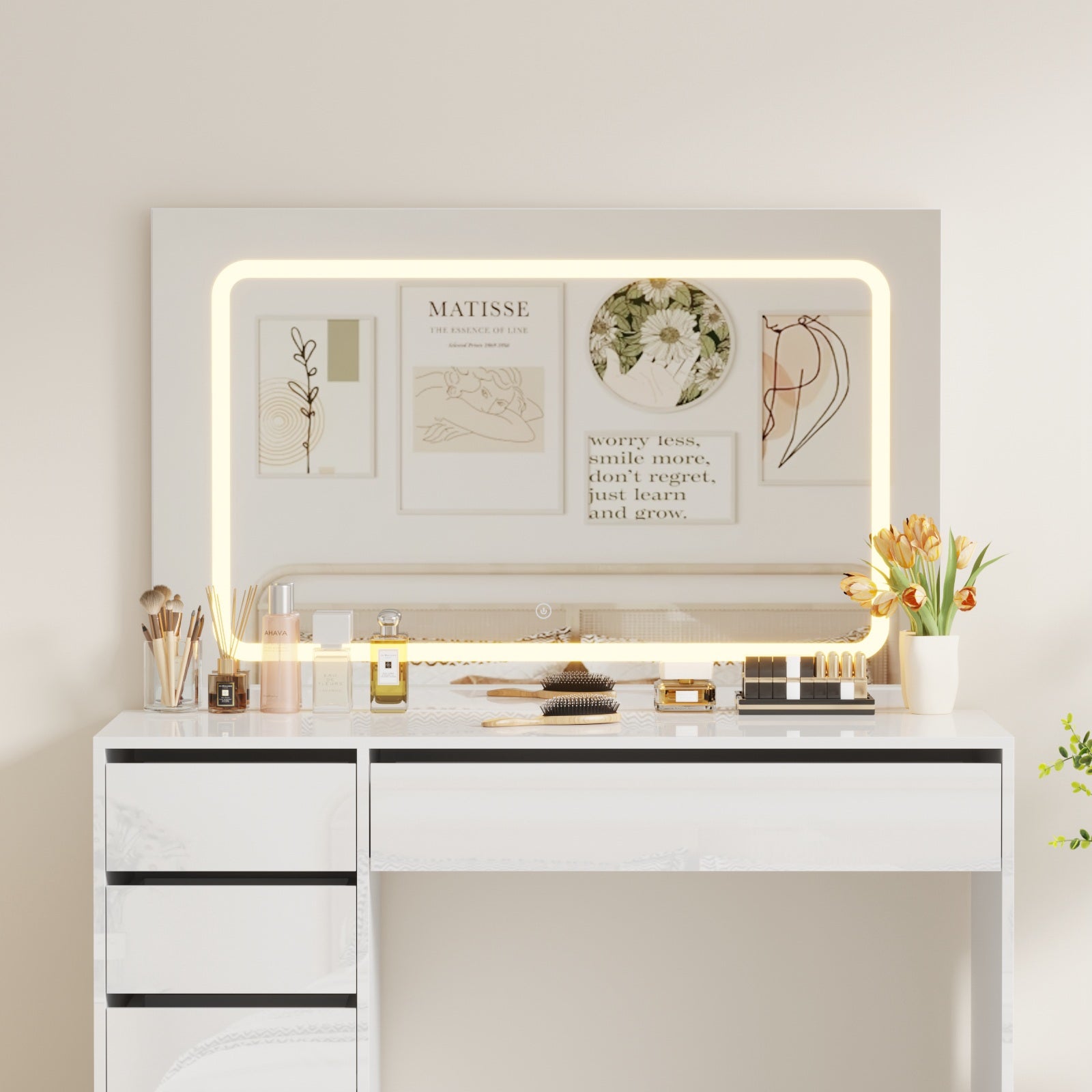 WestWood Dressing Table DT27 White