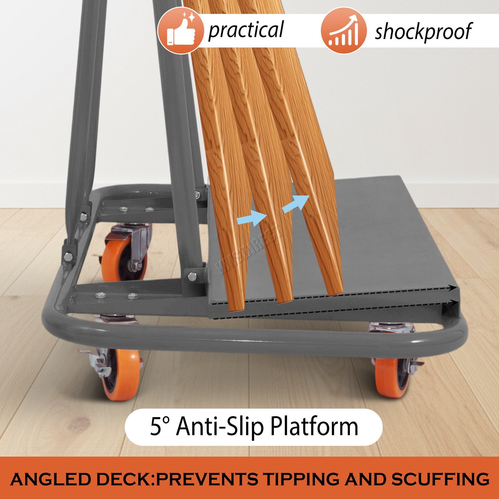SwitZer Drywall & Plasterboard Trolley 2200lbs