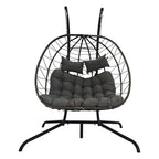 BIRCHTREE Hanging Egg Chair With Stand Garden Swing Hammock