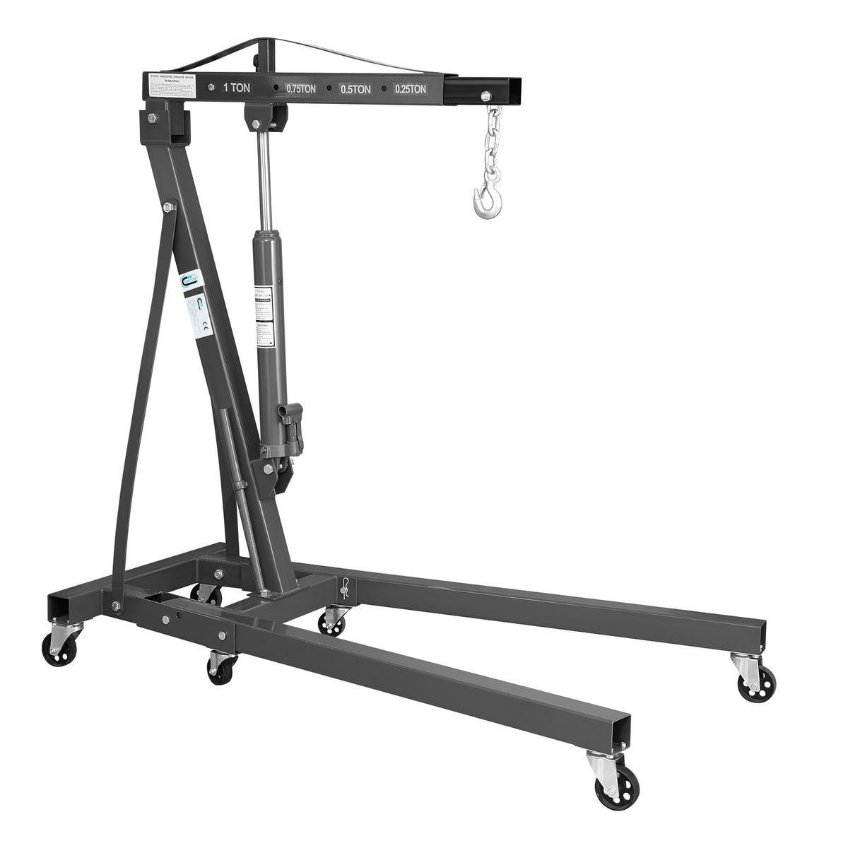 SwitZer 1 Ton Foldable Hydraulic Engine Crane Hoist