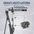 SwitZer 1 Ton Foldable Hydraulic Engine Crane Hoist