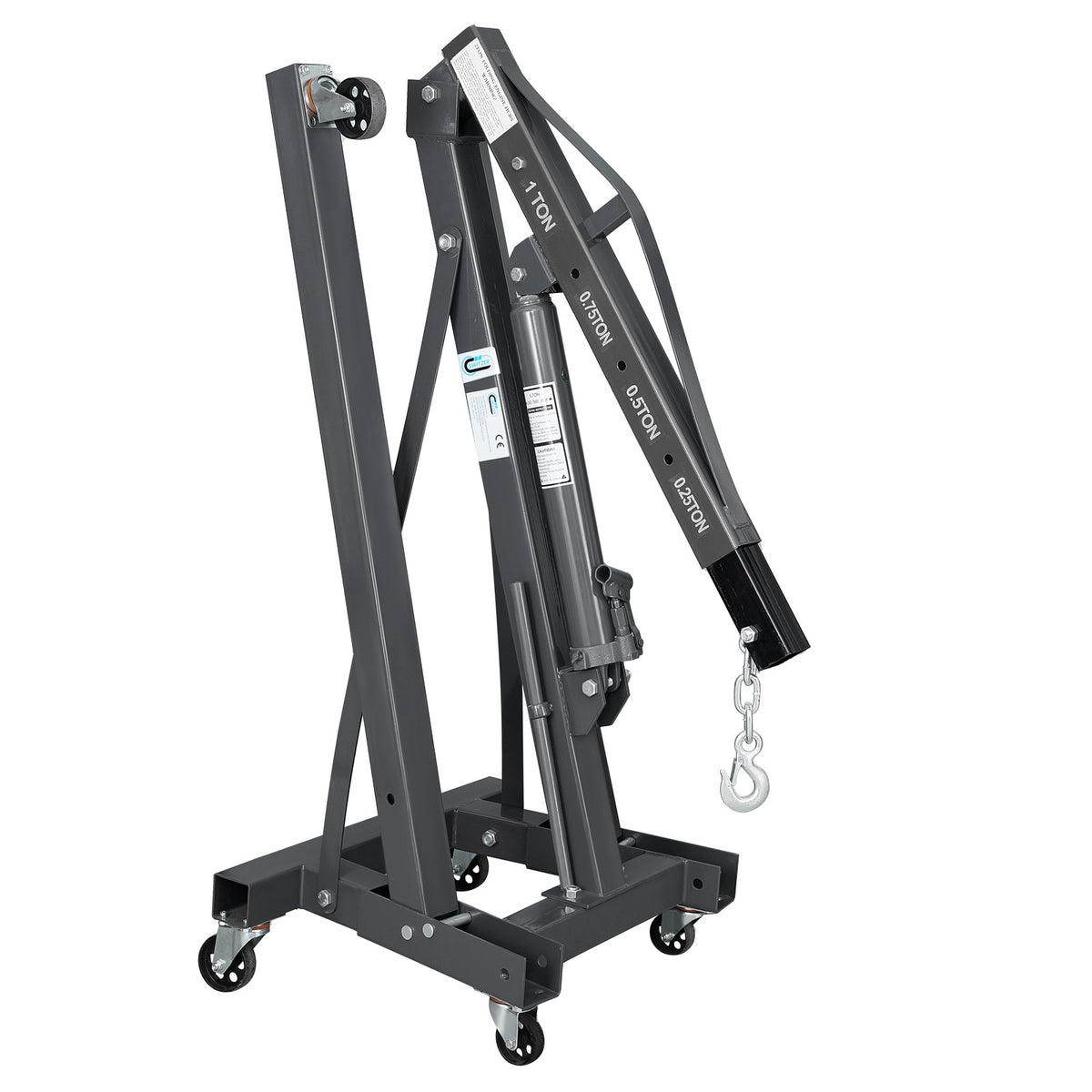SwitZer 1 Ton Foldable Hydraulic Engine Crane Hoist