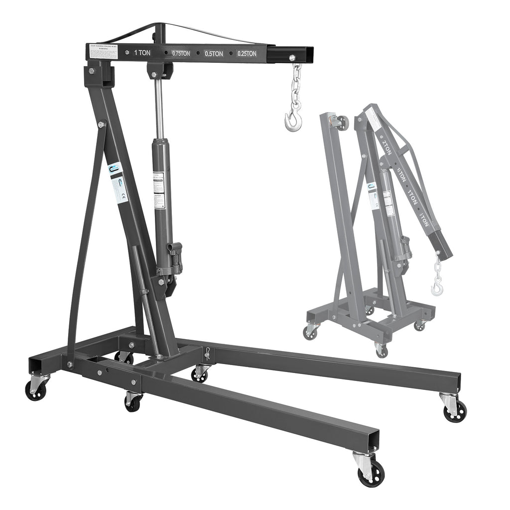 SwitZer 1 Ton Foldable Hydraulic Engine Crane Hoist