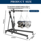 SwitZer 2 Ton Foldable Hydraulic Engine Crane Hoist