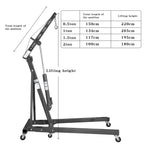 SwitZer 2 Ton Foldable Hydraulic Engine Crane Hoist