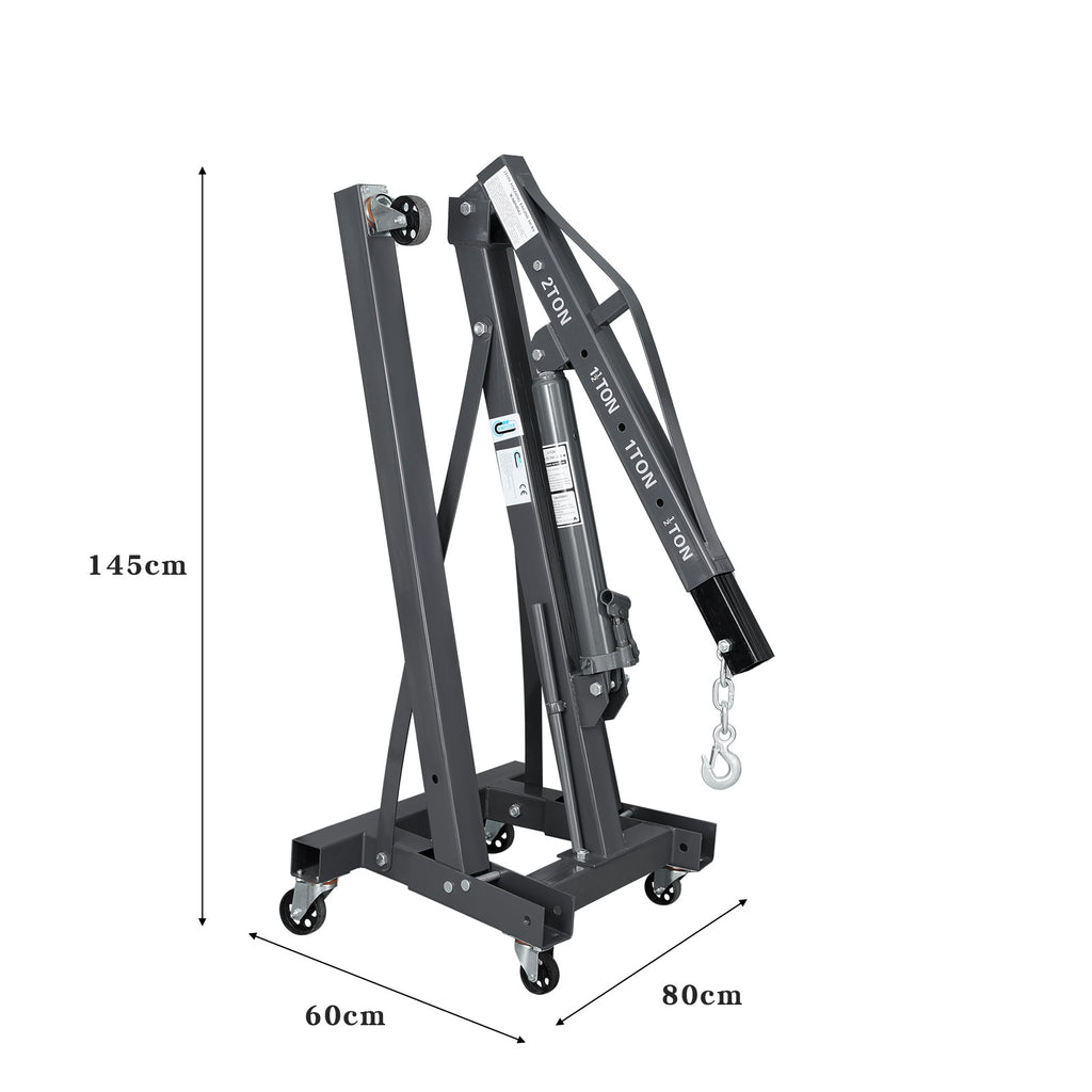 SwitZer 2 Ton Foldable Hydraulic Engine Crane Hoist