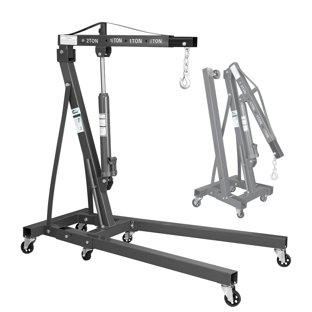 SwitZer 2 Ton Foldable Hydraulic Engine Crane Hoist