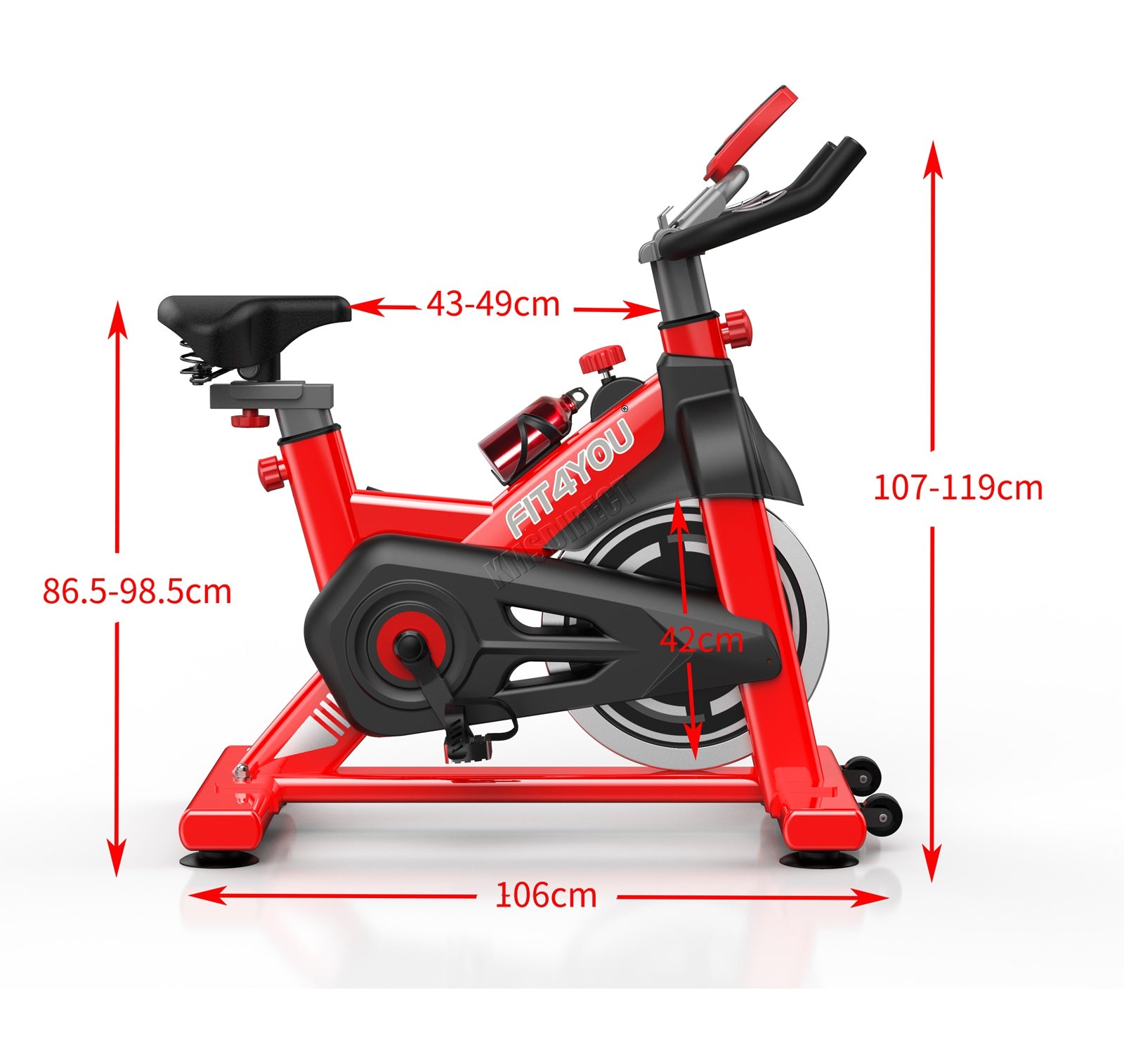FIT4YOU Exercise Bike Indoor Cycling EB07