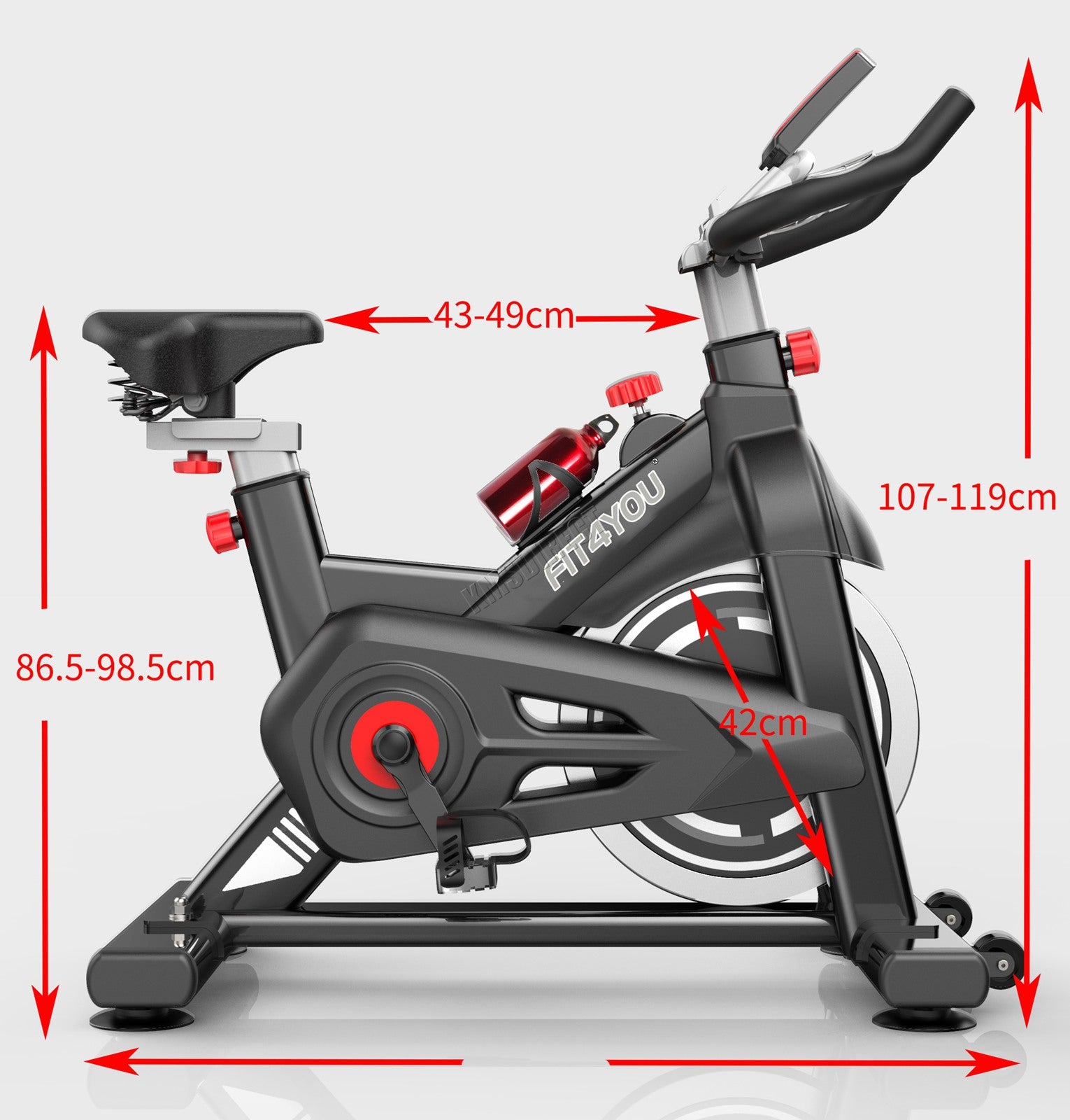 FIT4YOU Exercise Bike Indoor Cycling EB07