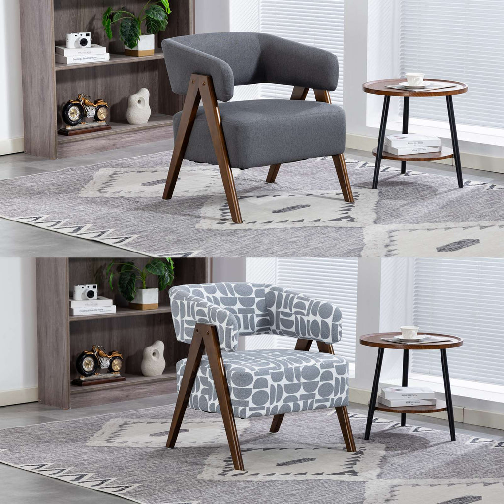 WestWood Fabric Tub Chair Armchair for Small Spaces Padded Seat