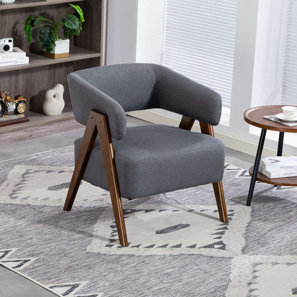 WestWood Fabric Tub Chair Armchair for Small Spaces Padded Seat