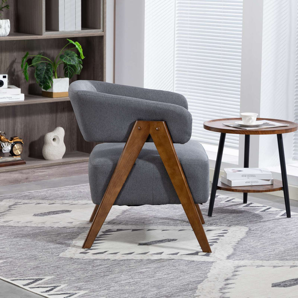 WestWood Fabric Tub Chair Armchair for Small Spaces Padded Seat