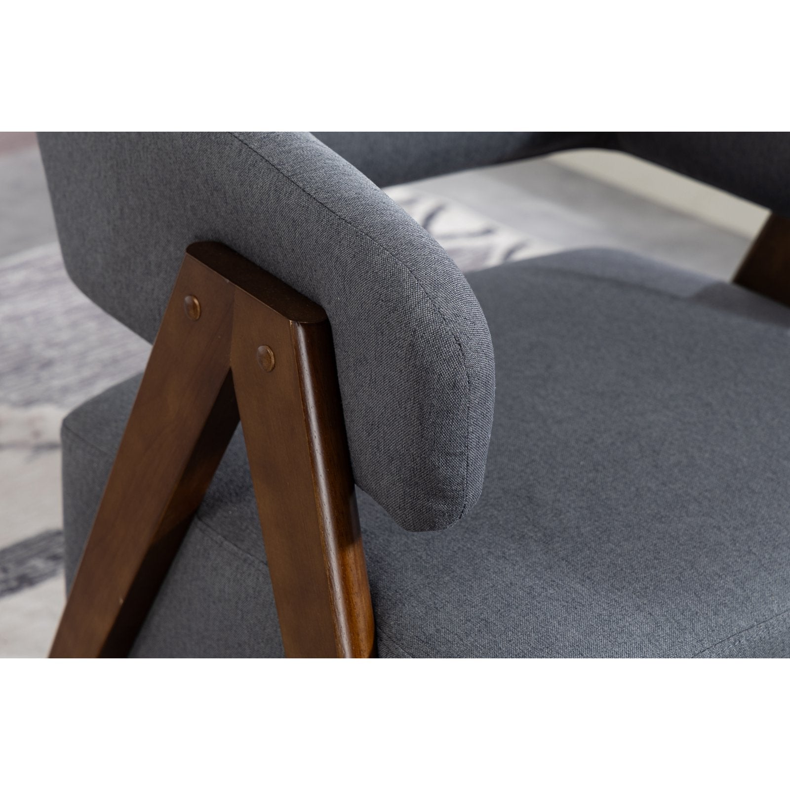 WestWood Fabric Tub Chair Armchair for Small Spaces Padded Seat