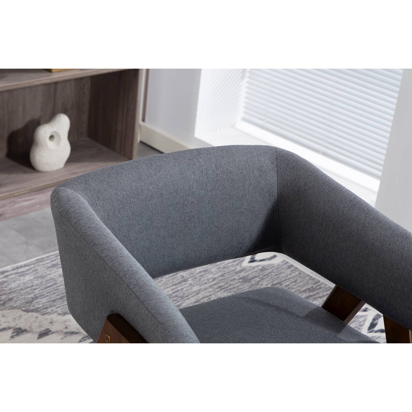 WestWood Fabric Tub Chair Armchair for Small Spaces Padded Seat