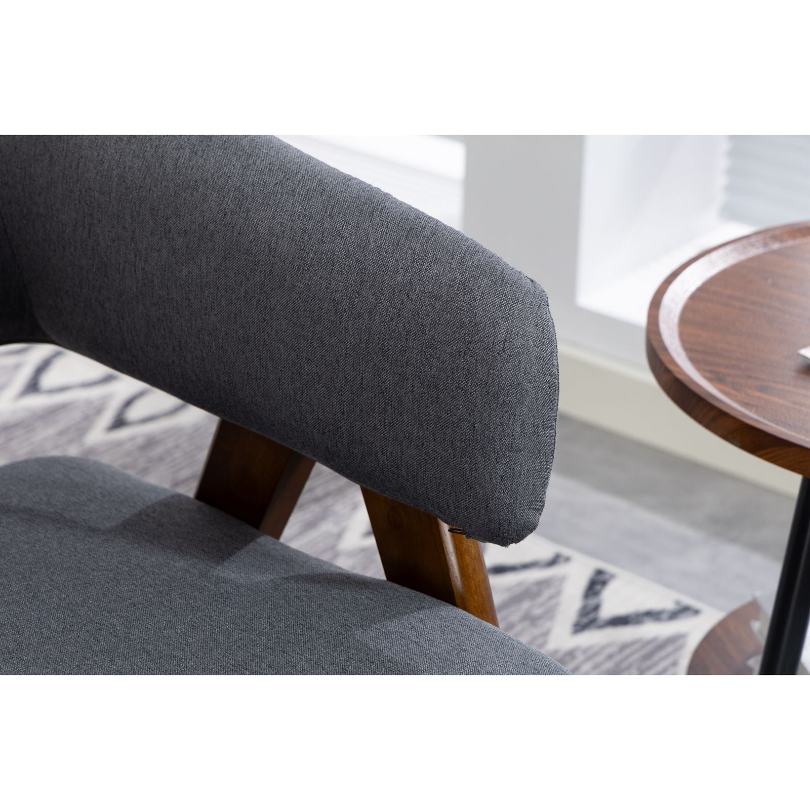 WestWood Fabric Tub Chair Armchair for Small Spaces Padded Seat