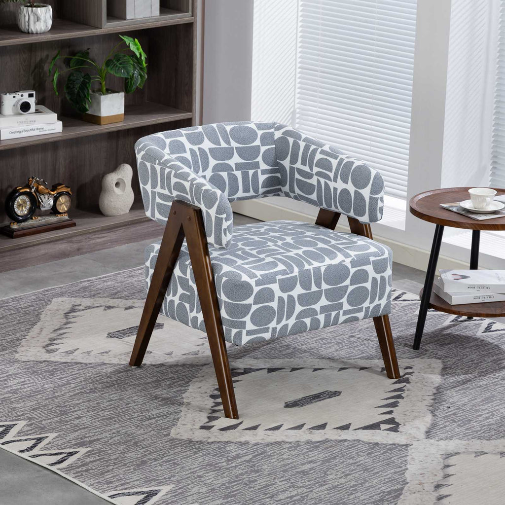 WestWood Fabric Tub Chair Armchair for Small Spaces Padded Seat