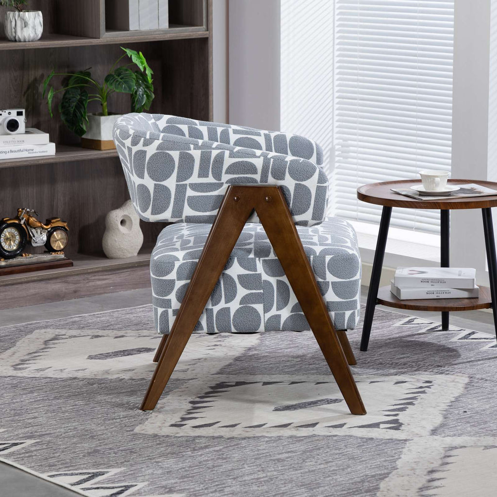 WestWood Fabric Tub Chair Armchair for Small Spaces Padded Seat