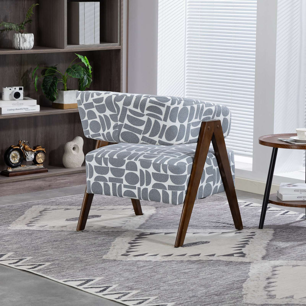 WestWood Fabric Tub Chair Armchair for Small Spaces Padded Seat