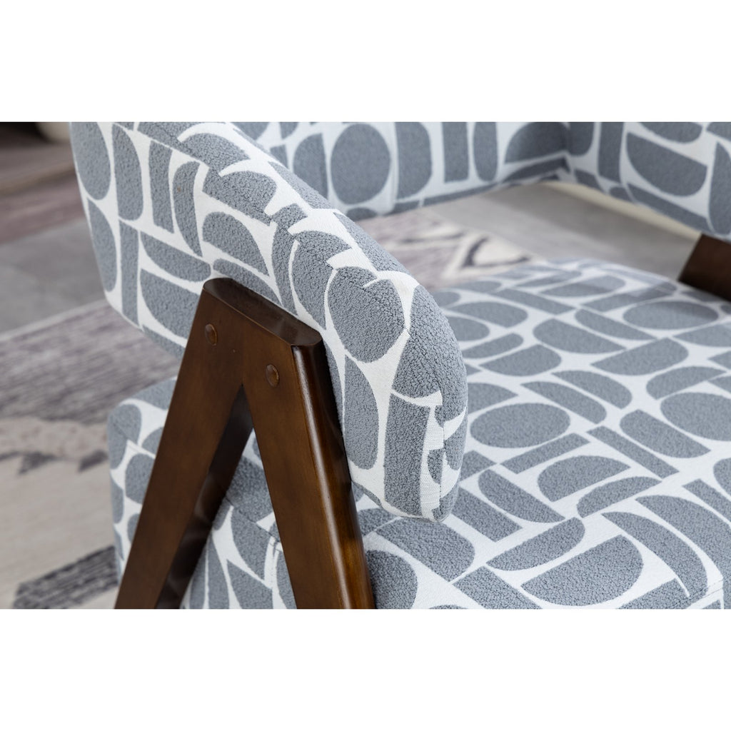 WestWood Fabric Tub Chair Armchair for Small Spaces Padded Seat