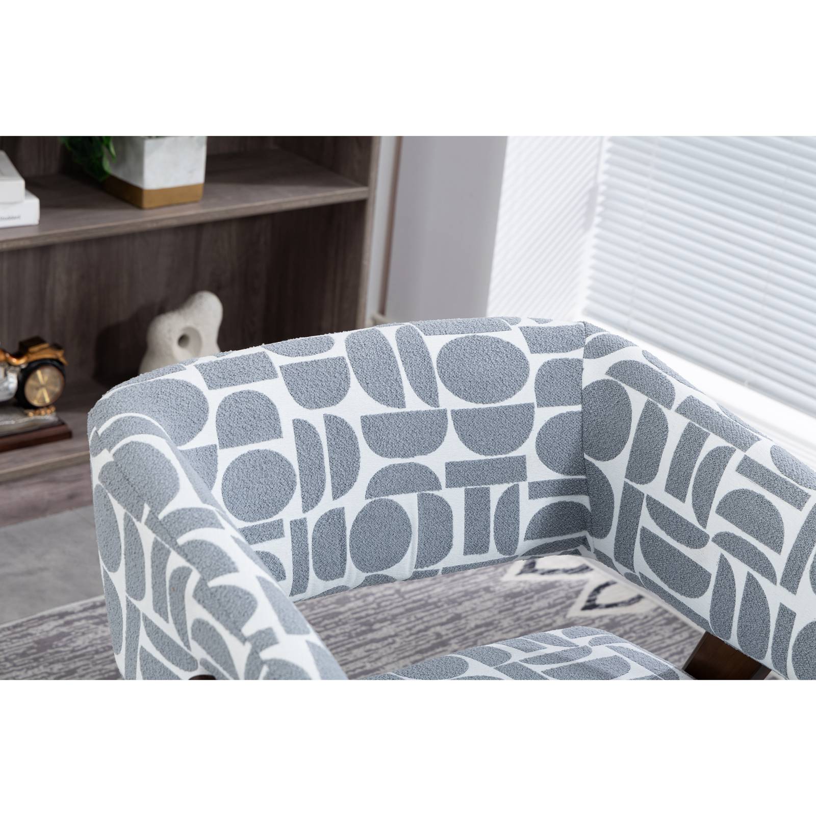 WestWood Fabric Tub Chair Armchair for Small Spaces Padded Seat