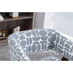 WestWood Fabric Tub Chair Armchair for Small Spaces Padded Seat