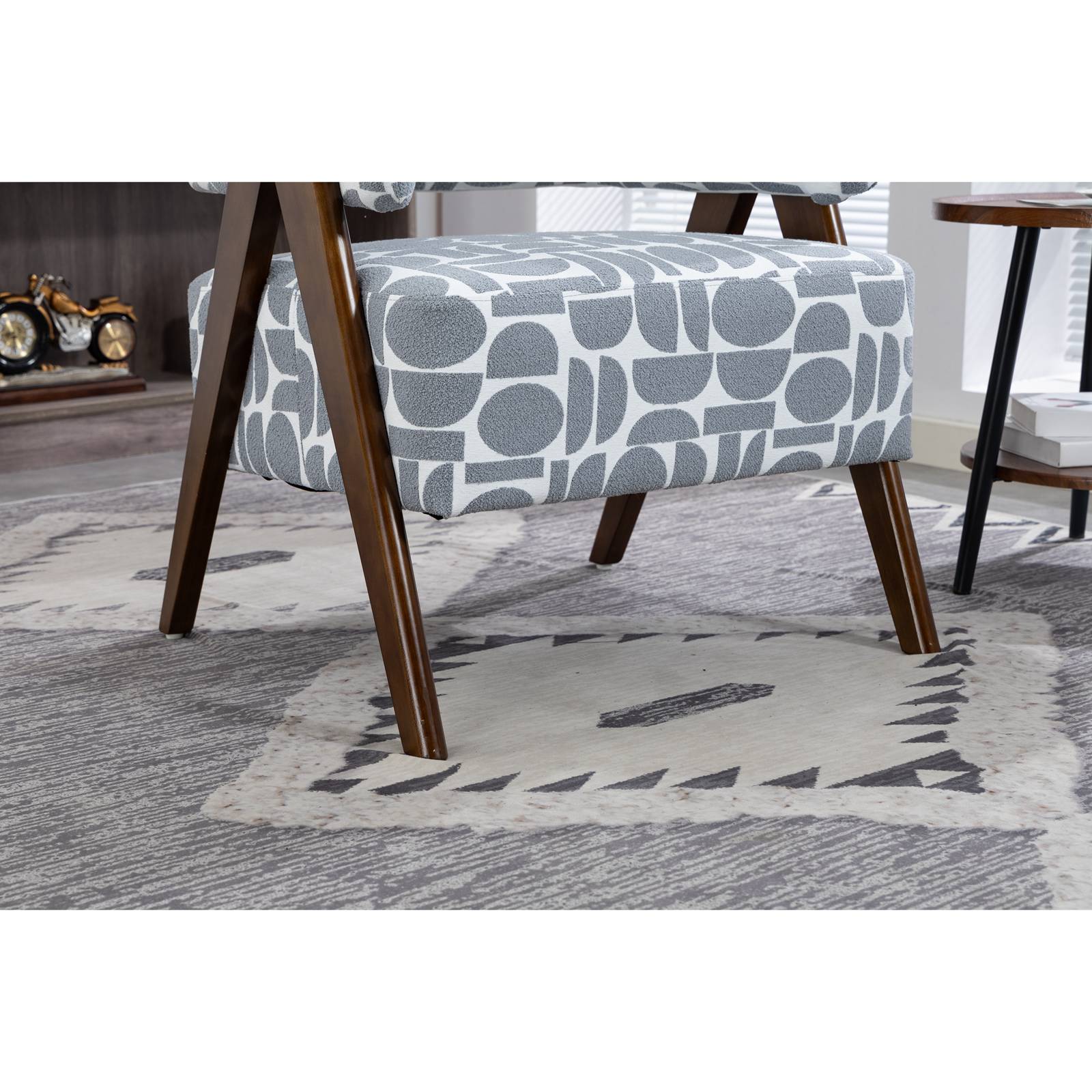 WestWood Fabric Tub Chair Armchair for Small Spaces Padded Seat