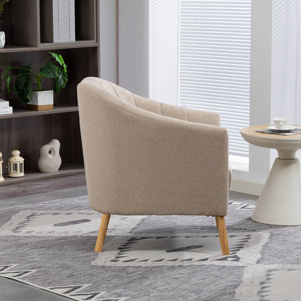 WestWood Modern Tub Chair, Upholstered Arm Chair Comfy Single Sofa
