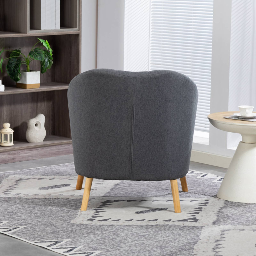 WestWood Modern Tub Chair, Upholstered Arm Chair Comfy Single Sofa