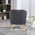 WestWood Modern Tub Chair, Upholstered Arm Chair Comfy Single Sofa