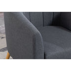 WestWood Modern Tub Chair, Upholstered Arm Chair Comfy Single Sofa