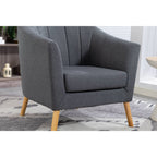 WestWood Modern Tub Chair, Upholstered Arm Chair Comfy Single Sofa