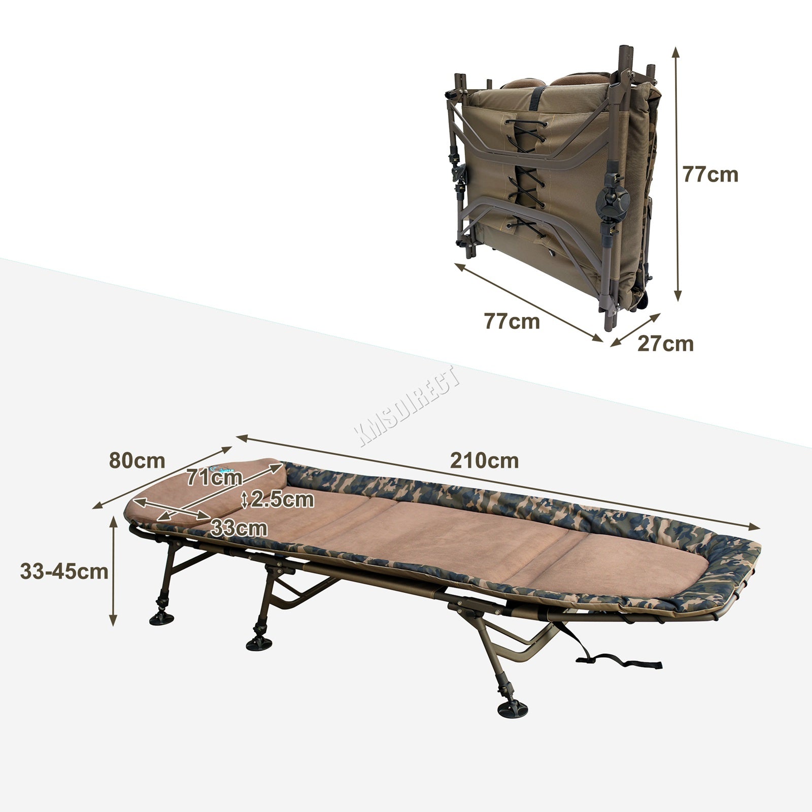Carpzilla 6-leg Fishing Bed