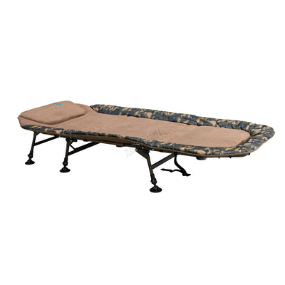 CARPZILLA 215 x 95cm Fishing Bed Wide 6 Legs Camo