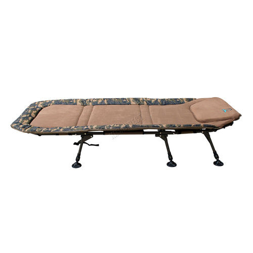 CARPZILLA 215 x 95cm Fishing Bed Wide 6 Legs Camo