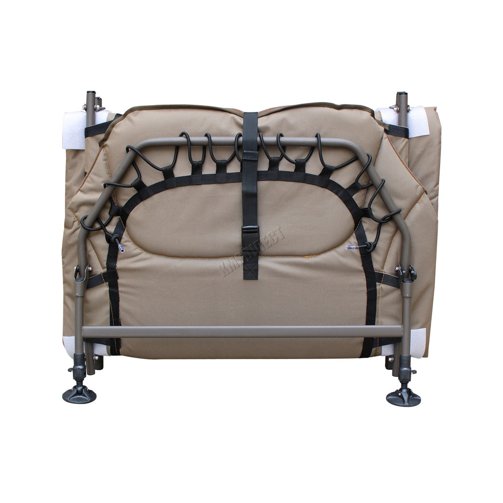 CARPZILLA 215 x 95cm Fishing Bed Wide 6 Legs Camo