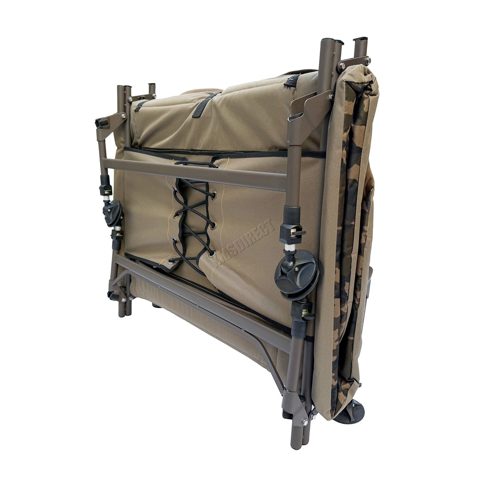 CARPZILLA 215 x 95cm Fishing Bed Wide 6 Legs Camo