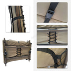 CARPZILLA 215 x 95cm Fishing Bed Wide 6 Legs Camo