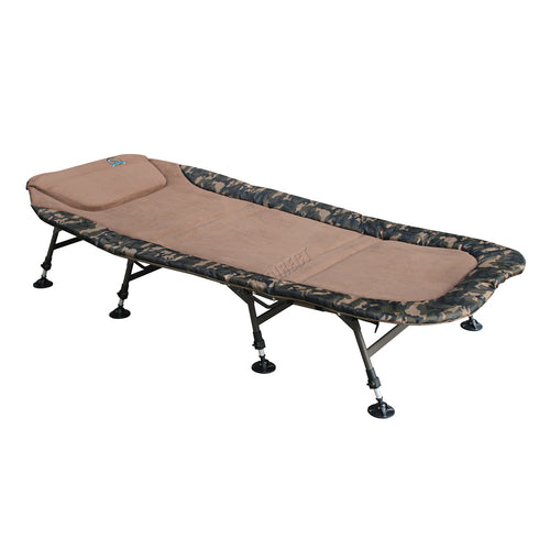 CARPZILLA 210 x 97cm Wide Fishing Bed 8 Legs Camo