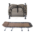 CARPZILLA 210 x 97cm Wide Fishing Bed 8 Legs Camo