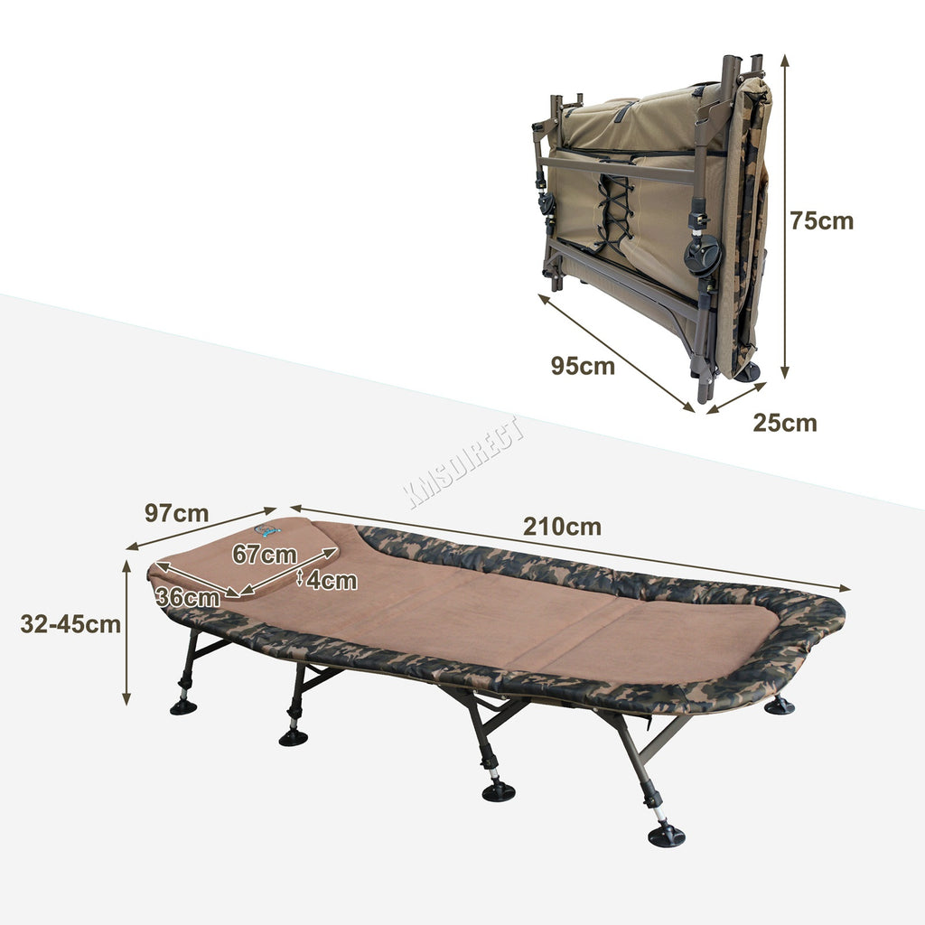 Carpzilla Camo 8-Leg Fishing Bed
