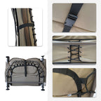 CARPZILLA 210 x 97cm Wide Fishing Bed 8 Legs Camo