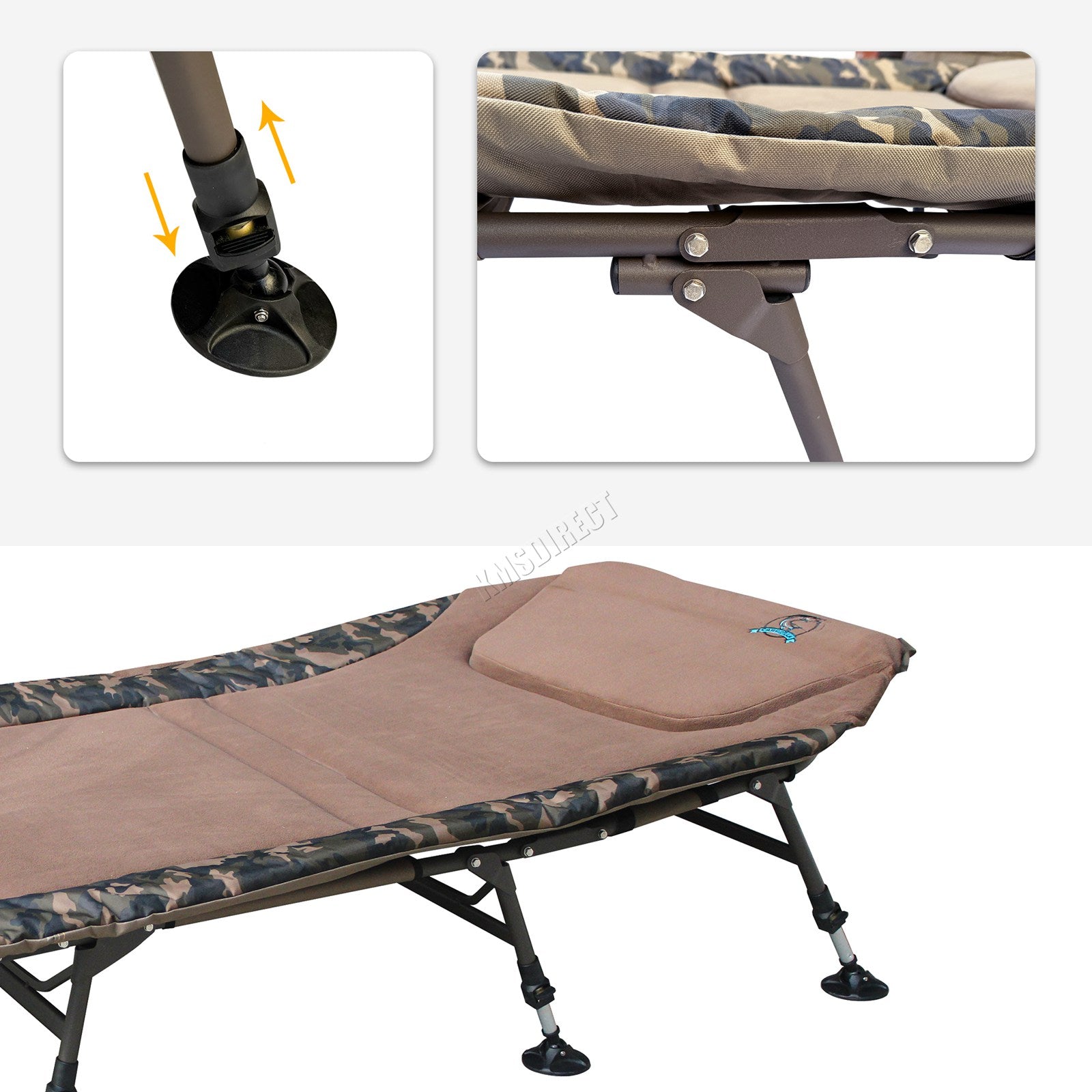 Carpzilla Camo 8-Leg Fishing Bed