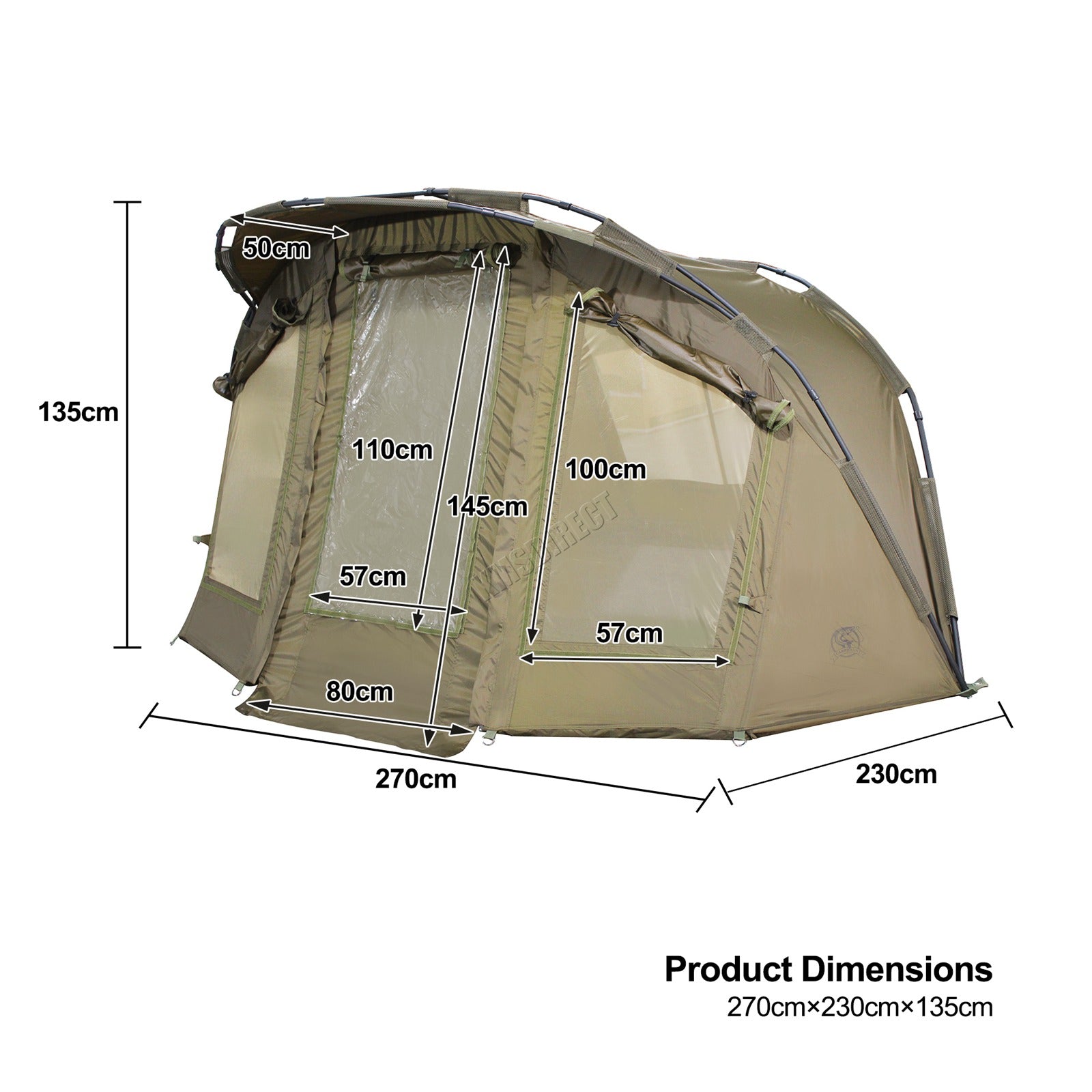 Carpzilla Fishing Bivvy - 1 Man Tent
