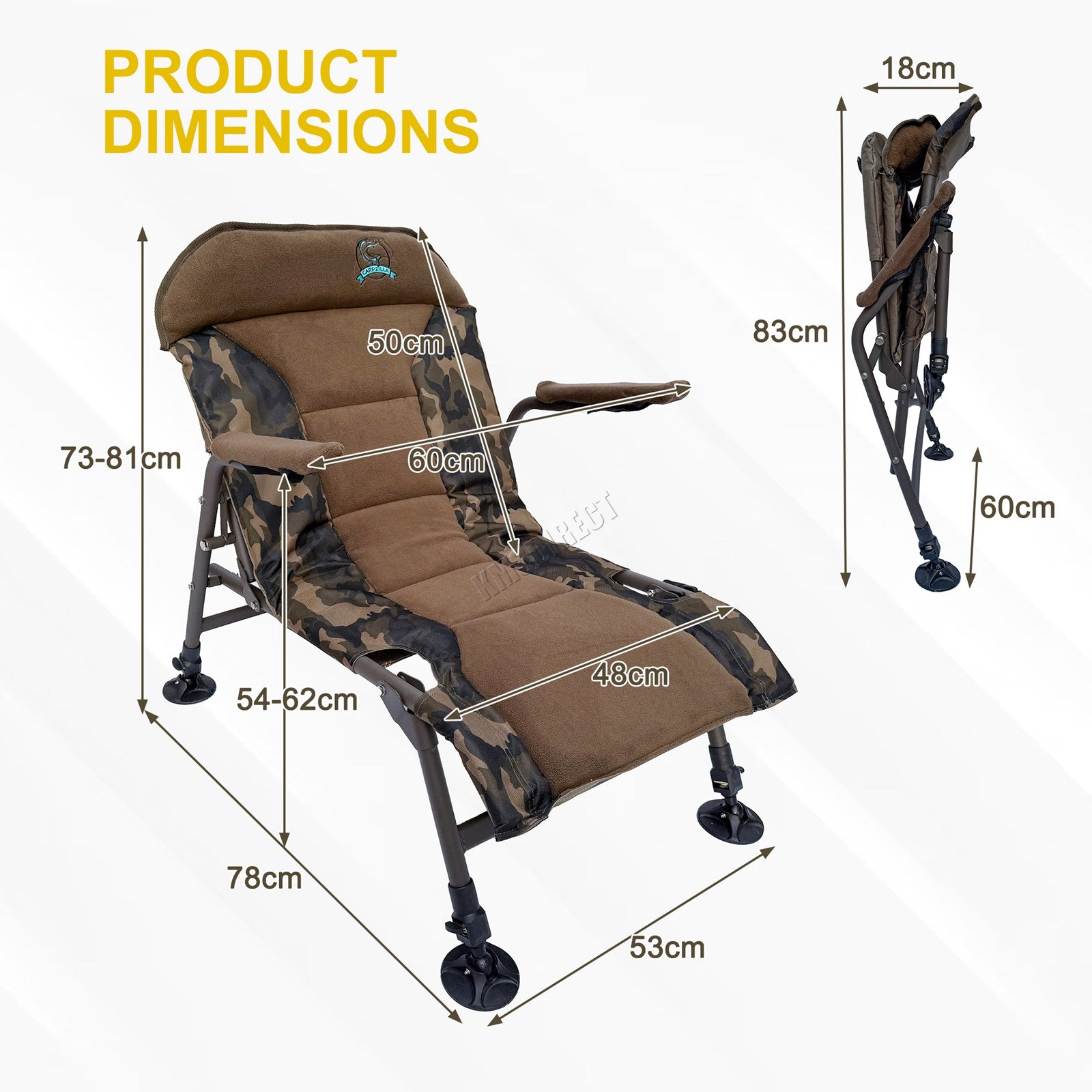 CARPZILLA Folding Fishing Chair 01 Camo