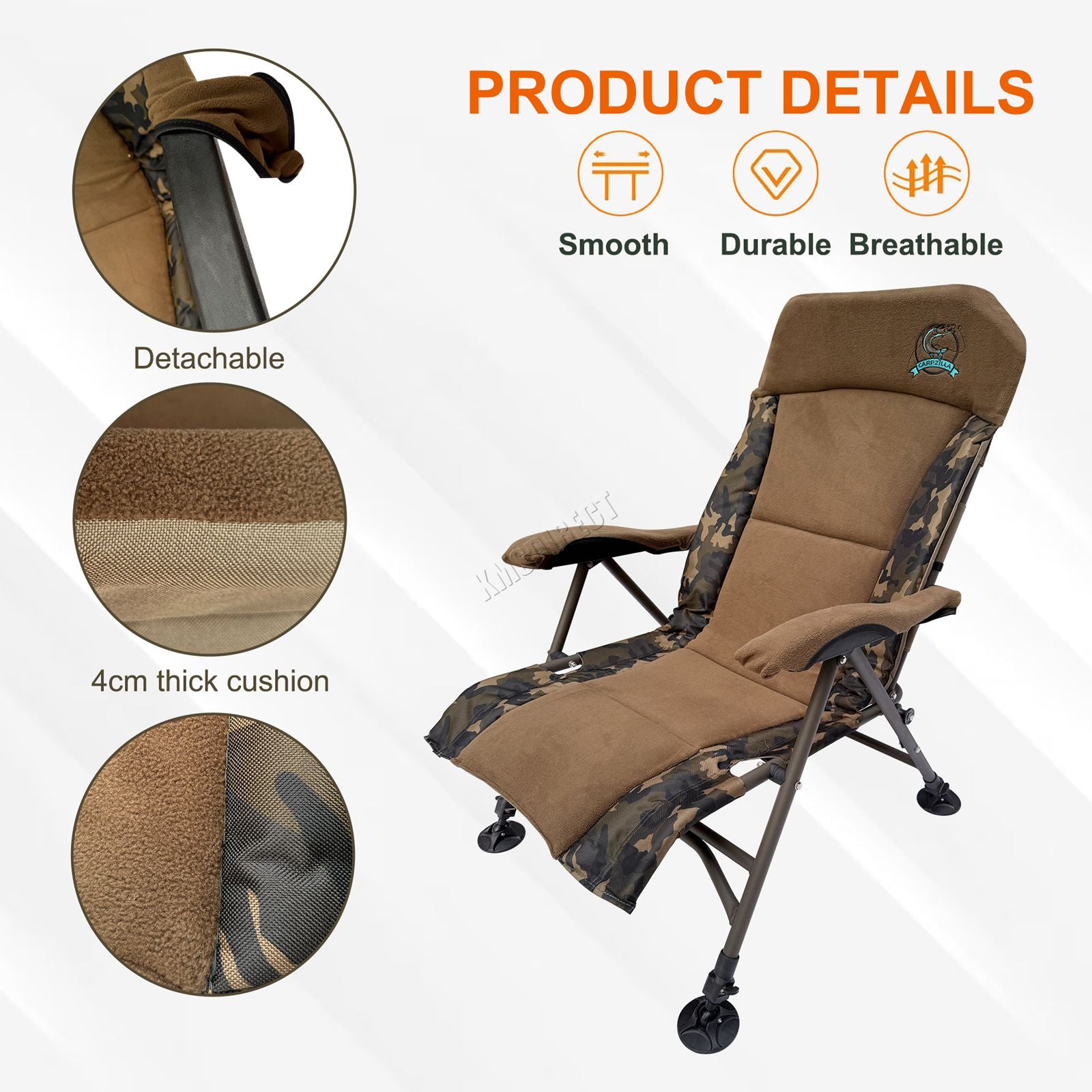 CARPZILLA Folding Fishing Chair 02 Camo